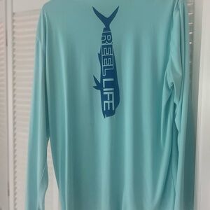 Reef Aqua Blue Long Sleeve Tee
